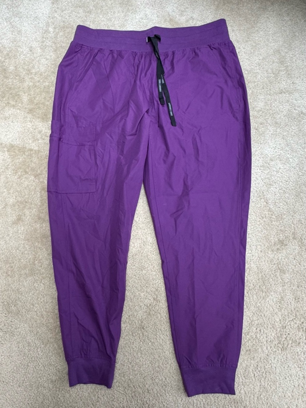 Carhartt Scrub Pants, Women’s Sz XL  Purple Drawstring Jogger style.